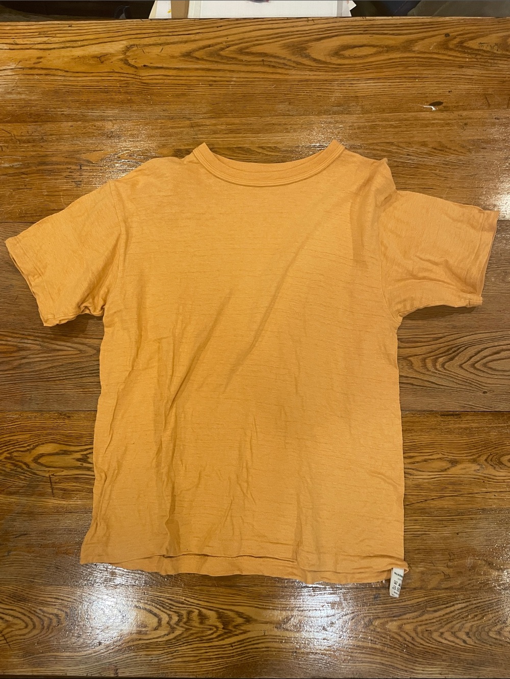 Warehouse 4601 Loopwheel Peach Short-Sleeve Crewneck Tee